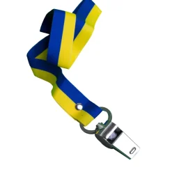 Visselpipa, liten med band silver